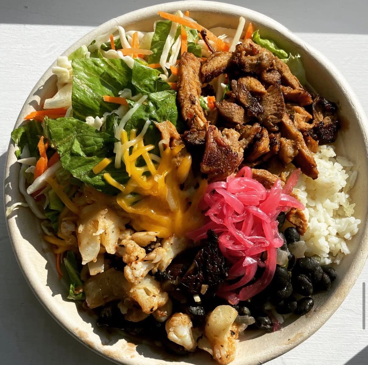 Signature lunch burrito bowl